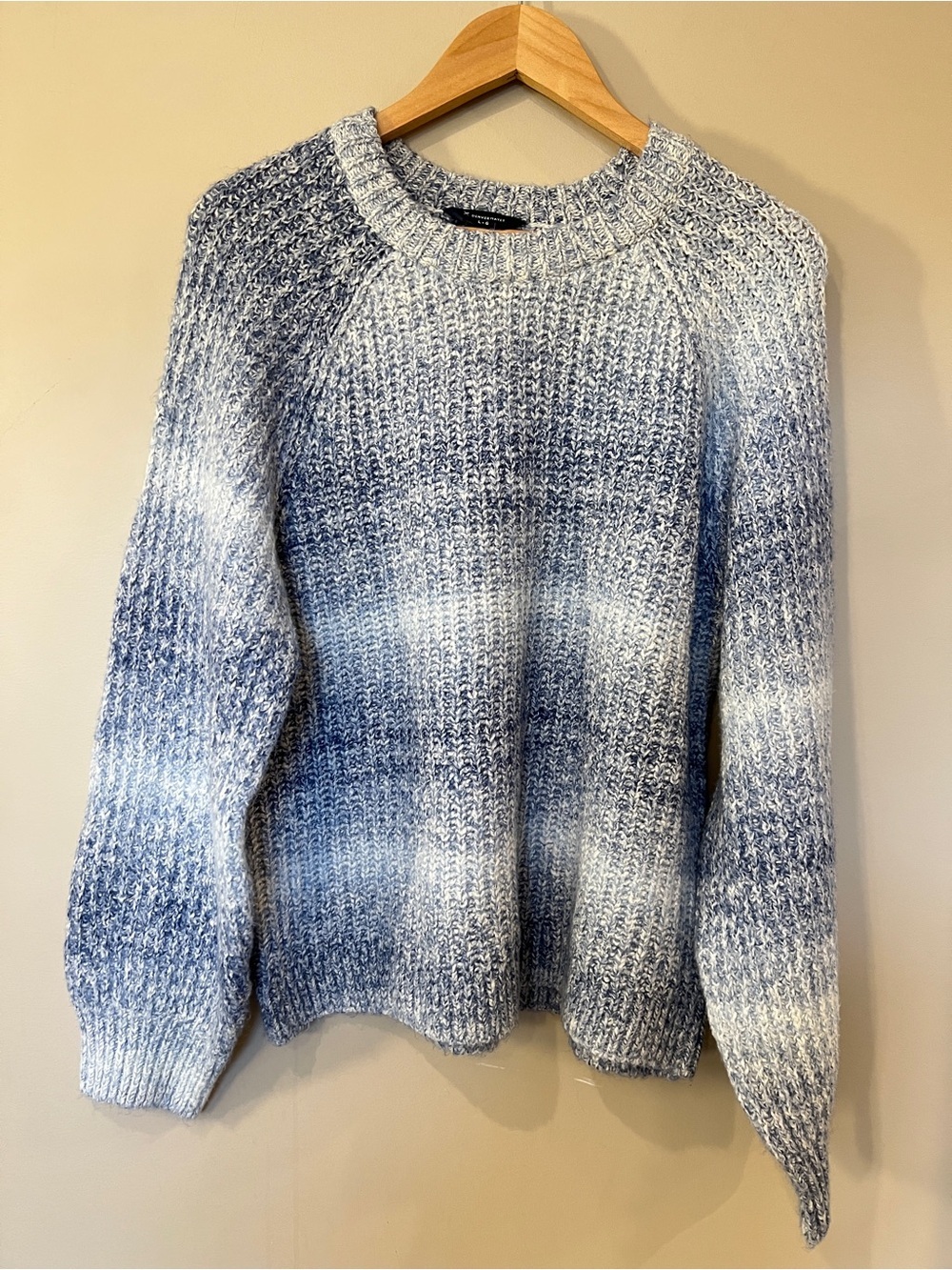 Denver Hayes NWT Blue Ombre Chunky Knit Sweater Women’s Large - Picture 3 of 6